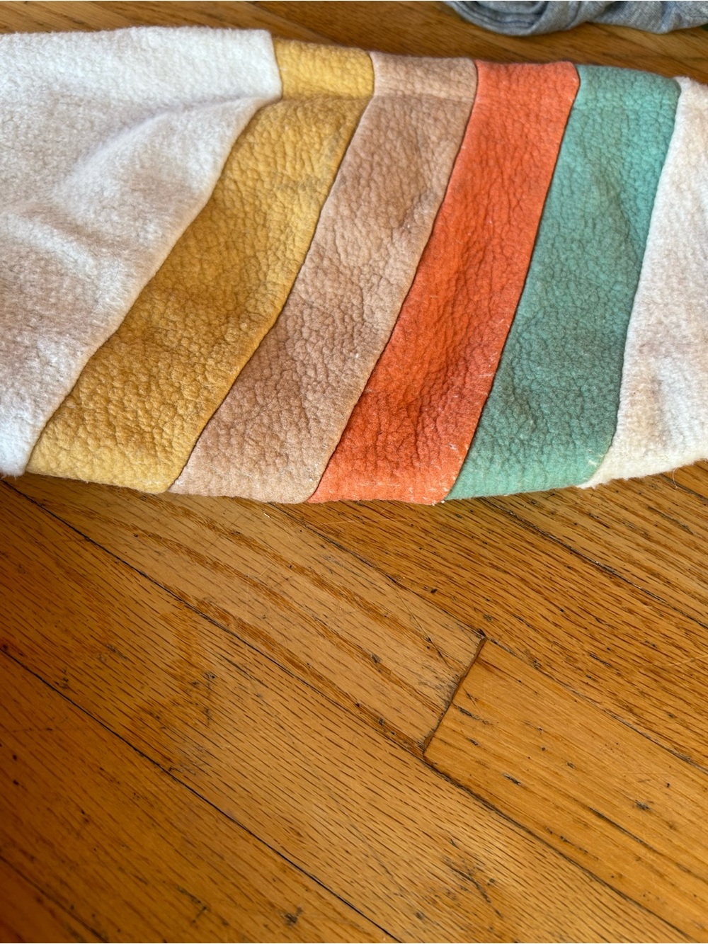 Faherty Cream Hooded Sweater with Retro Stripes - Picture 8 of 8